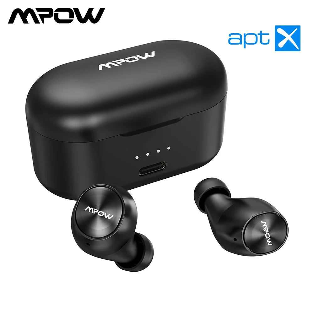 Mpow M8 Беспроводные наушники TWS наушники Aptx Bluetooth 5,0 наушники с IPX7 водонепроницаемый микрофон с шумоподавлением для iphone 11 Gamer