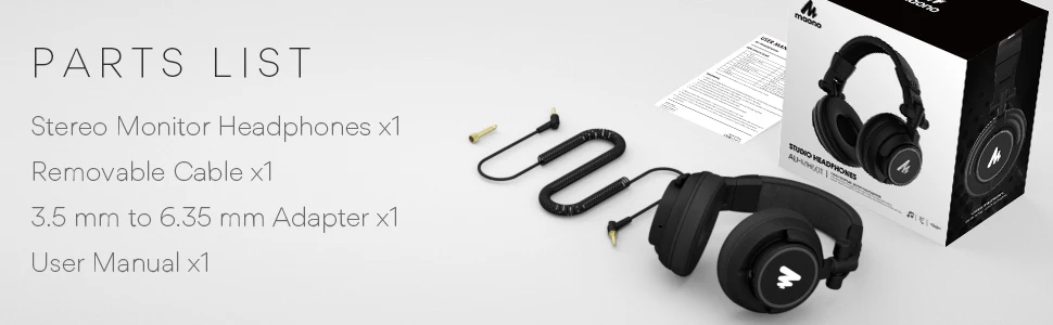 & cable com 50mm driver para dj studio a AU-MH601