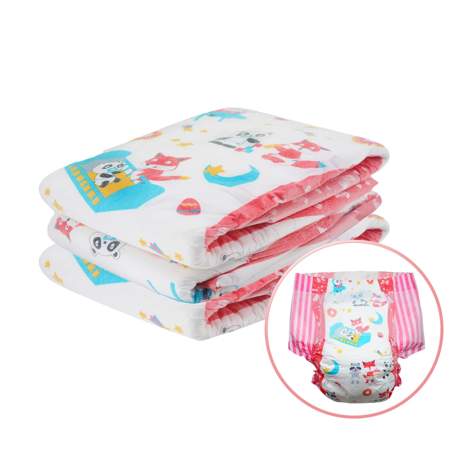 

Rainbow Week Diaper ABDL Extra Large Size Adult Diaper Elastic Waistline DDLG Diaper Dummy Dom 6000ml Absorbtive 3pcs In A Pack