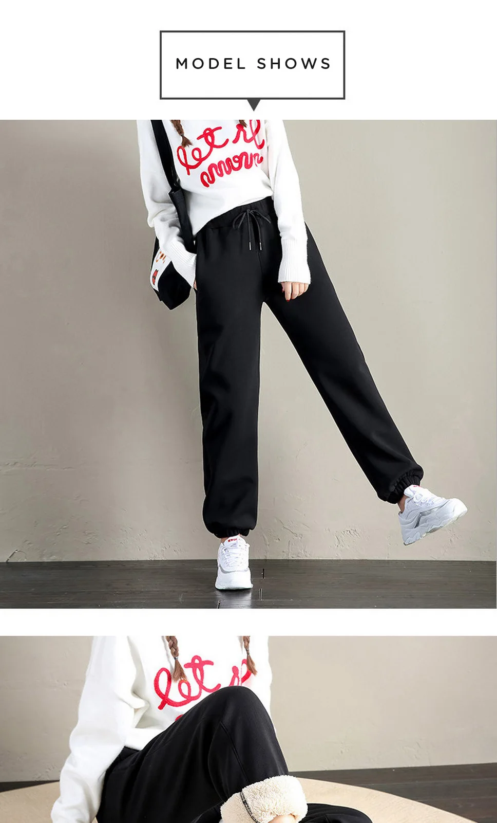 low rise jeans 2021 Winter Women Gym Sweatpants Workout Fleece Trousers Solid Thick Warm Winter Female Sport Pants Running Pantalones Mujer yoga pants