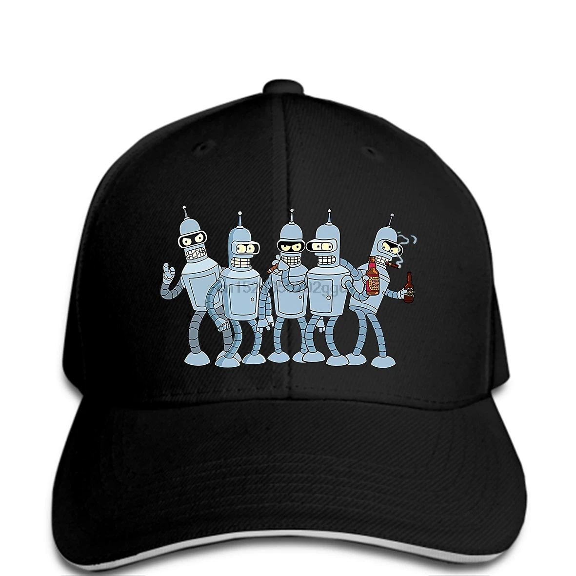 Смешные бейсболки Бендер бейсболка популярный персонаж из мужской моды кепка