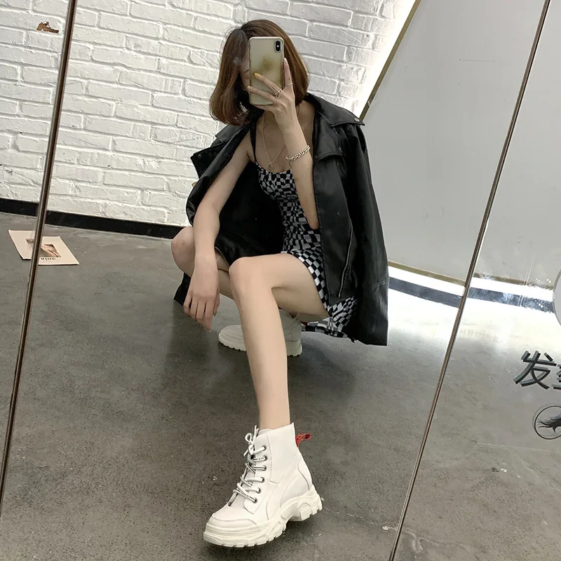 Skup Fujin kobiece śniegowce zimowe buty damskie płaskie wodoodporne 2020 buty Botas Mujer Botas femininas de inverno czarny biały