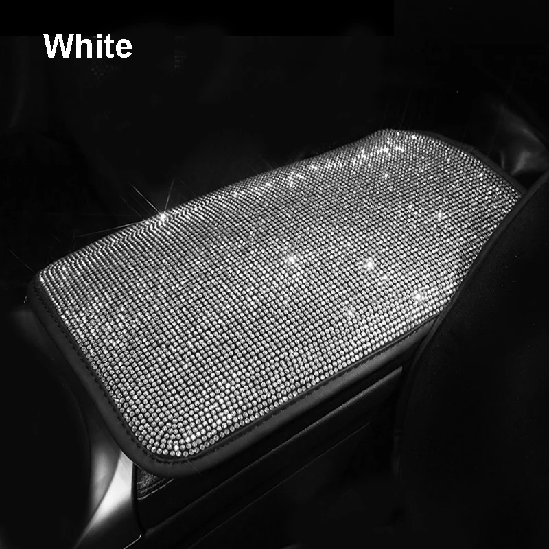 Rhinestone-Crystal-Car-Armrest-Box-Pad-Cover-Women-Diamond-Center-Console-Box-Armrests-Pad-Cushion-Cover-Mat-7