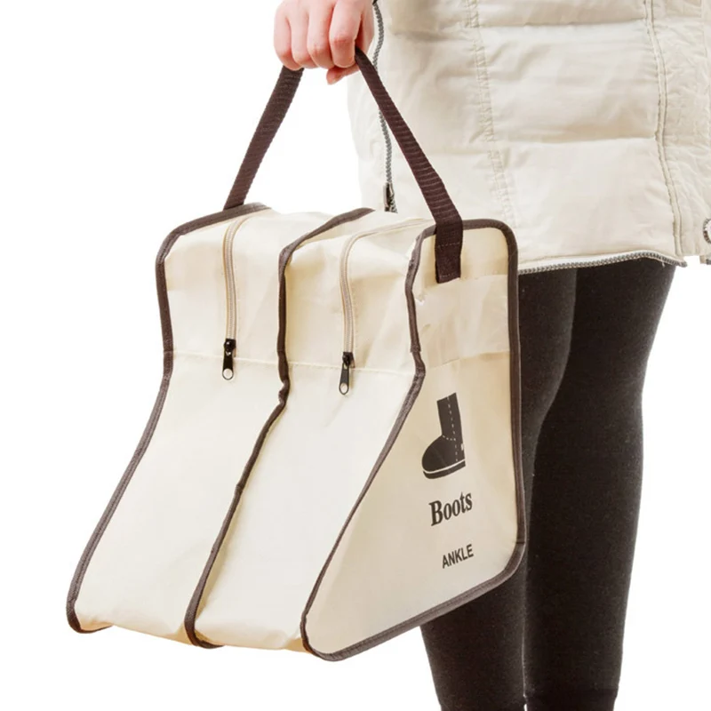 

1PCS Durable/Practical Large Non-Woven Fabric Boots Storage/Protector/Bag With Double Compartment Storage Bag