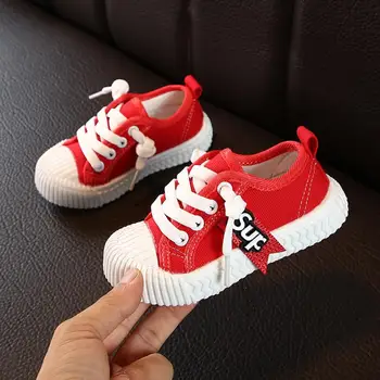 

New Brand Toddler Shoes Children Shoes Fashion Kids Soft Bottom Canvas Sport Running Sneakers For Baby