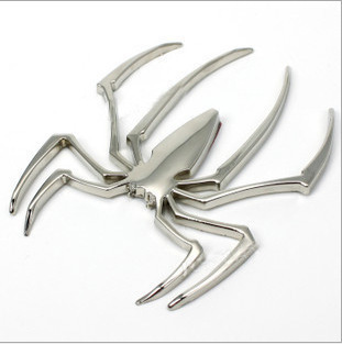 Car Stickers HOT Universal Metal Spider Shape Emblem Chrome 3D Car Truck Motor Decal Sticker