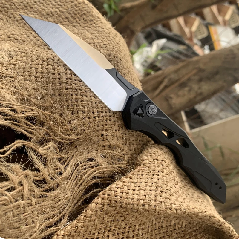 NEW Kershaw 7650  Damascus/cpm154 blade Aviation Aluminum Handle Damascus blade Camping Self-Defense Tactical Knife EDC Tools