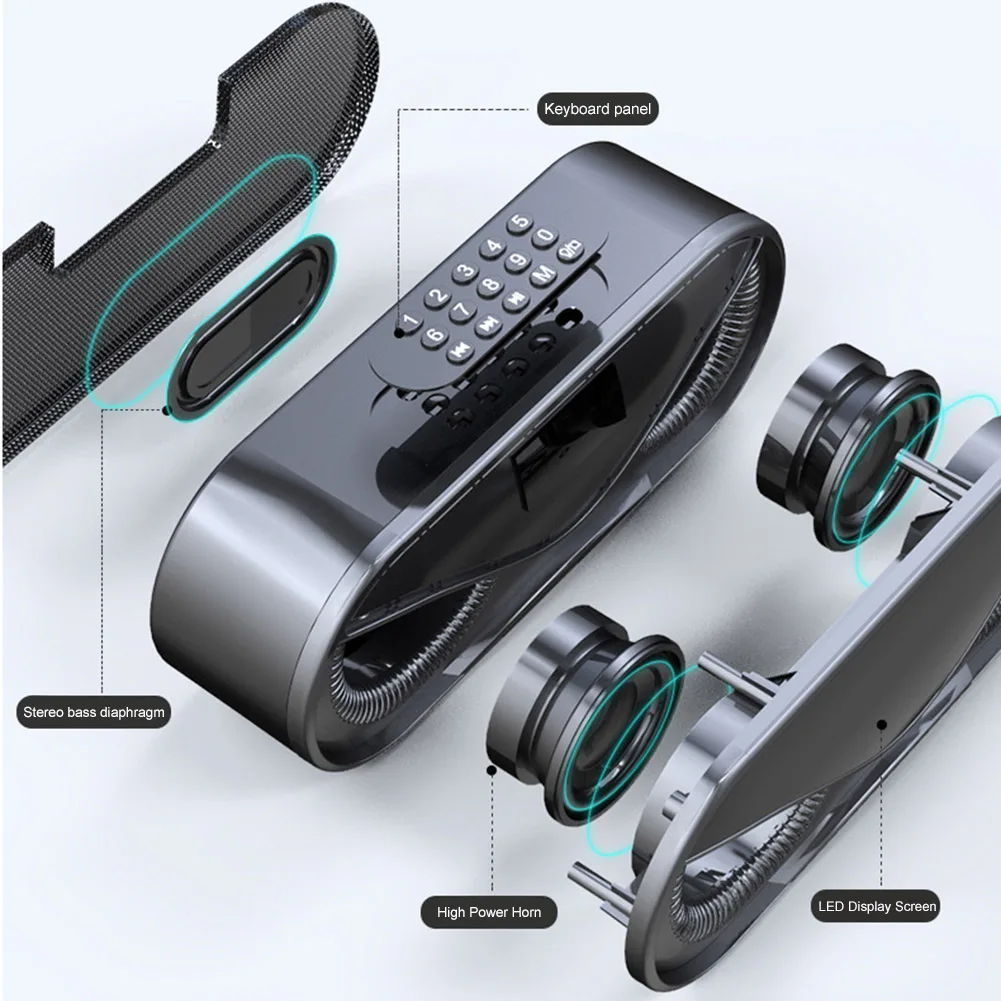 Сова Bluetooth динамик двойной динамик Будильник Мини стерео динамик