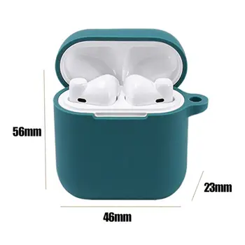 

Anti-fall Dust-proof Protective Cover Silicone Case With Carabiner for QCY T8 Wireless Bluetooth Earphone