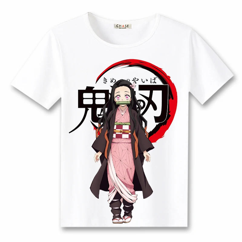 DIOCOS Demon Slayer Kimetsu No Yaiba Косплей Футболка Kamado Tanjirou Nezuko костюмы для мужчин и женщин с коротким рукавом летние футболки топы