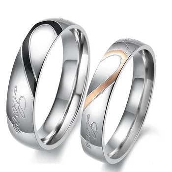 

Fashion Jewelry Unisex Solid Polished Stainless Steel Girl Women men Lover Couples Rings US size 5 6 7 8 9 10 11 12 13 14 15