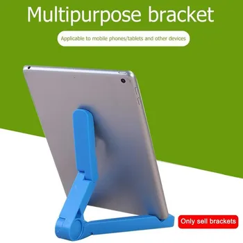 

1pc Mobile Phone Ipad Computer Triangular Foldable Tablet Bracket Newest Portable Adjustable Lazy Desktop Brackets Holder Stand