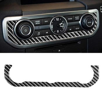 

Car Carbon Fiber Time Clock Decorative Sticker for Land Rover Discovery 4 2010-2016 Left Right Drive Universal Auto