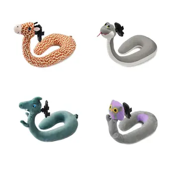 

2in1 Mobile Phone Holder for iPhone Memory Foam Neck Travel Pillow U Shaped Neck