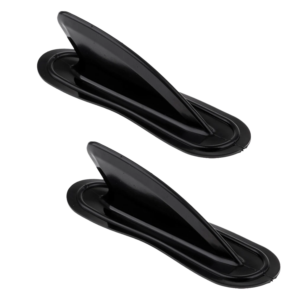 2 Pack Kayak Skeg Tracking Fin Replacement - Accessories Black PVC |