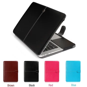 

Dropproof PU Leather Laptop Case for 2020 New Apple Macbook Air Pro Retina Touch Bar & ID 11 12 13 15 16 inch A1370 A1502 A1466