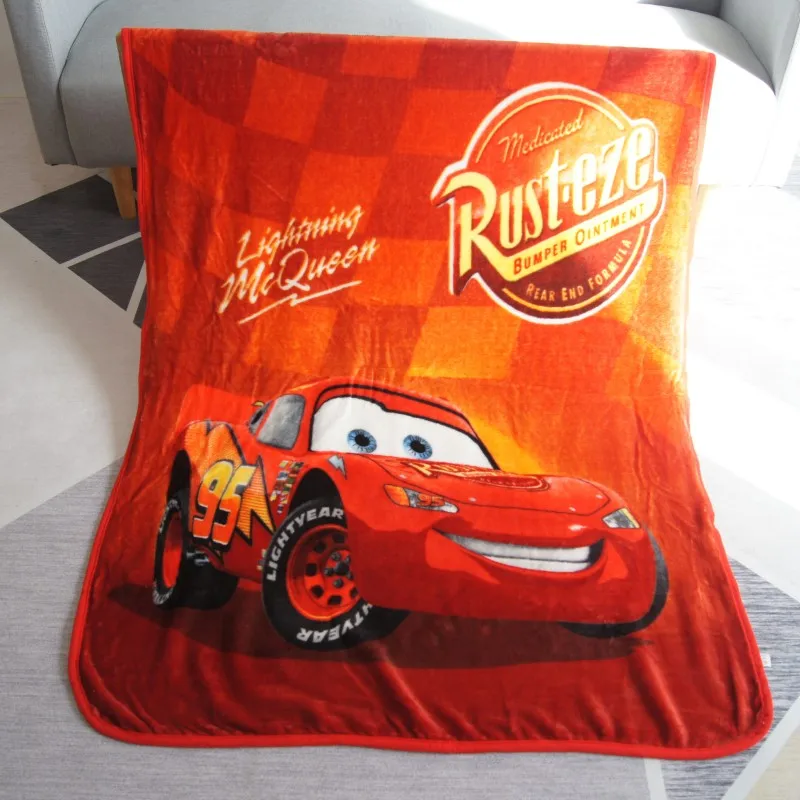 Легкое тонкое одеяло disney 95 Lightning Mc queen Cars, покрывало для сна, 100x140 см, для детей, мальчиков, рождественский подарок