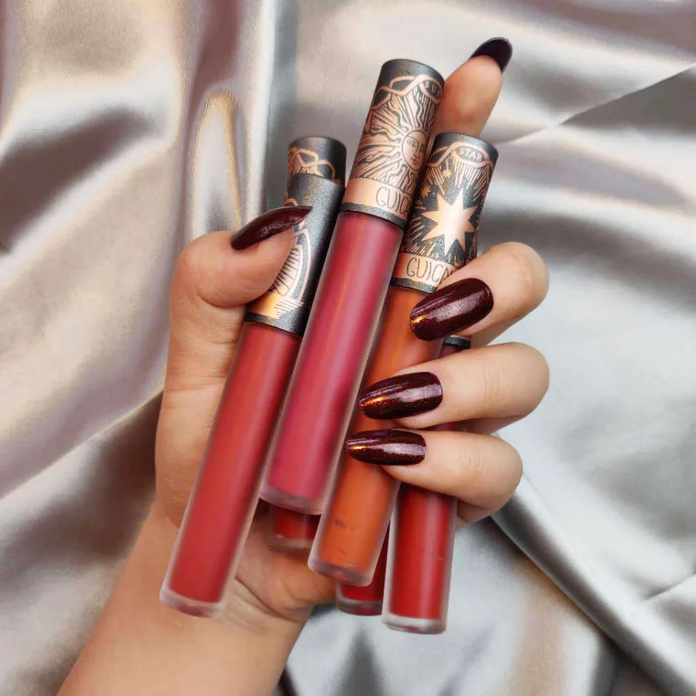 GUICAMI matte lip gloss sexy red rose pumpkin lip cream long lasting waterproof liquid lipstick tattoo AC203 GUICAMI matte lip gloss sexy red rose pumpkin lip cream long lasting waterproof liquid lipstick tattoo AC203