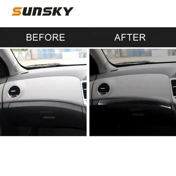 

Car Interior Decorative Stripe Carbon Fiber Dashboard Decorative Protective Stripe for Chevrolet Cruze 2009-2015 Right Drive