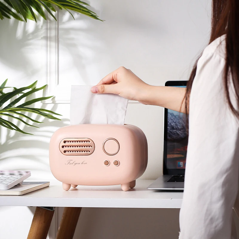Retro Radio Inspired Tissue Box