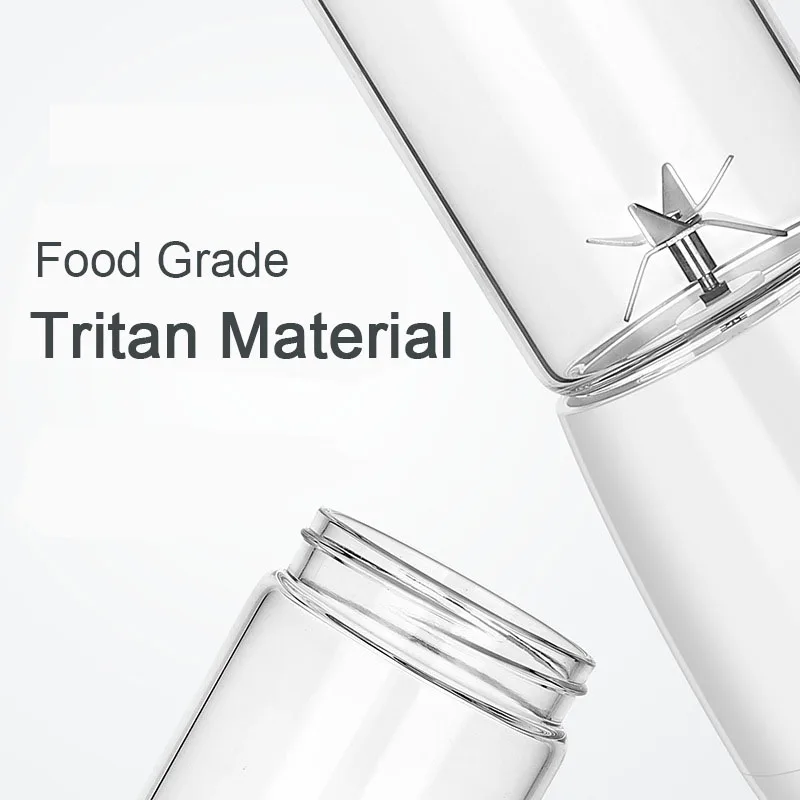 Портативная соковыжималка автоматическая USB перезаряжаемая для смузи оранжевая