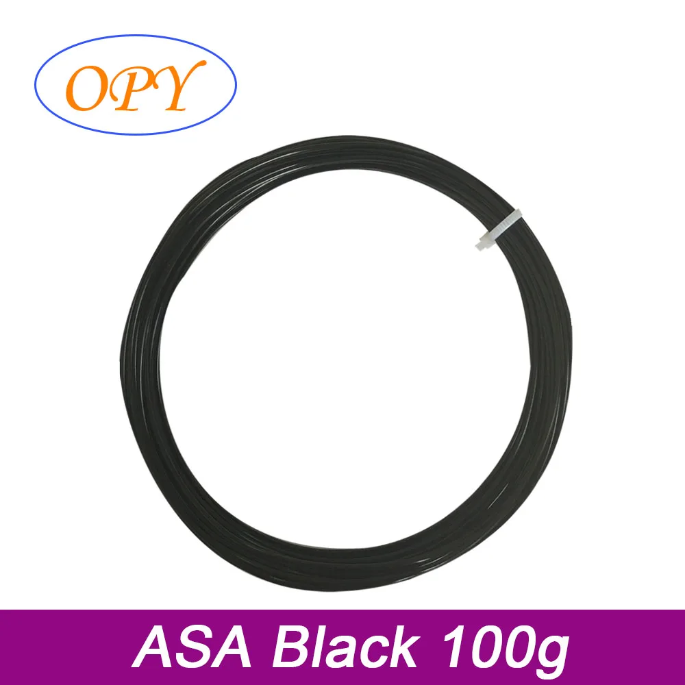 Asa Filament 3D Printer Uv Resistance 1.75Mm 1Kg Plastic Thread 10M 100G Sample Black White 