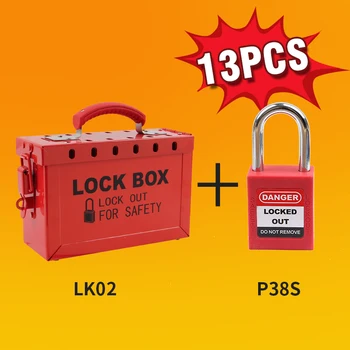 

Lockey Overflow Combination Portable Group Lockout Box With 13 Padlock Lock