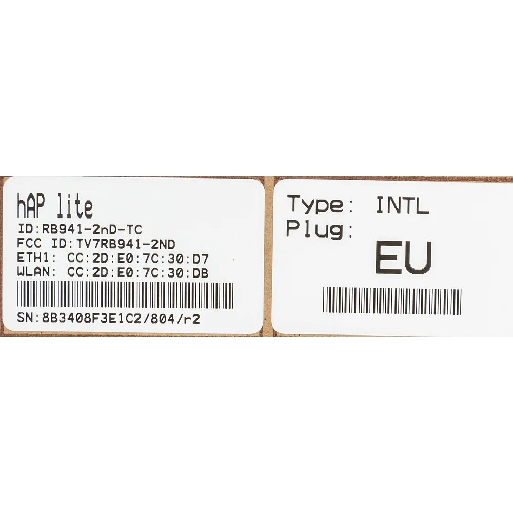 Роутер MikroTik RB941-2ND-TC 10/100BASE-TX белый