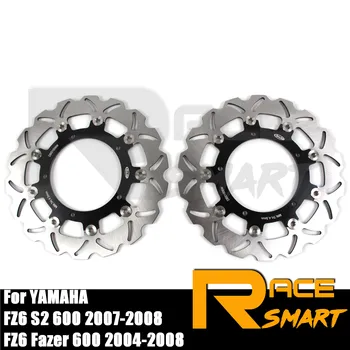 

Motorcycle Front Brake Disks Discs Brake Rotors For YAMAHA FZ6 FAZER 600 2004 2005 2006 2007 2008 FZ-6 FZ 6 FAZER600 S2 2007 08