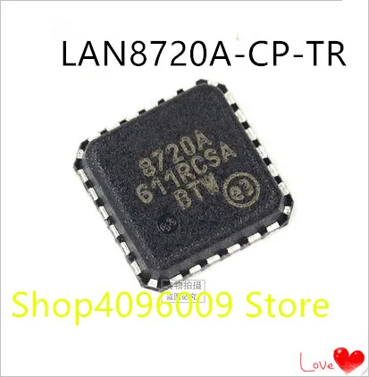 50 шт./лот LAN8720A-CP-TR LAN8720 LAN8720A 8720A QFN-24