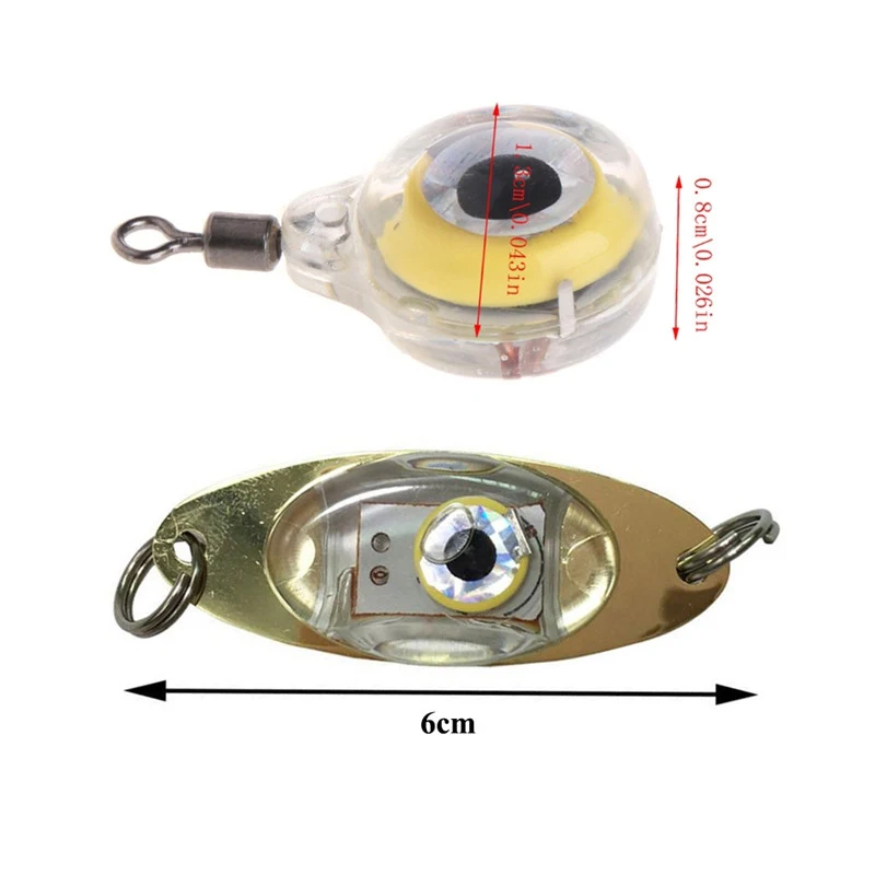 

Fishing Lights Night Flash Lamp LED Underwater Eye Shape Night Fishing Light Lure for Attracting Fish LED Fishing Supplies