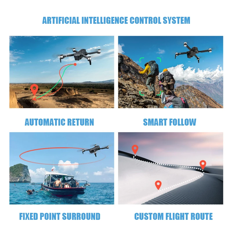 ICAT6 игрушки Дрон 4k дроны gps с камерой HD rc вертолет Профессиональный