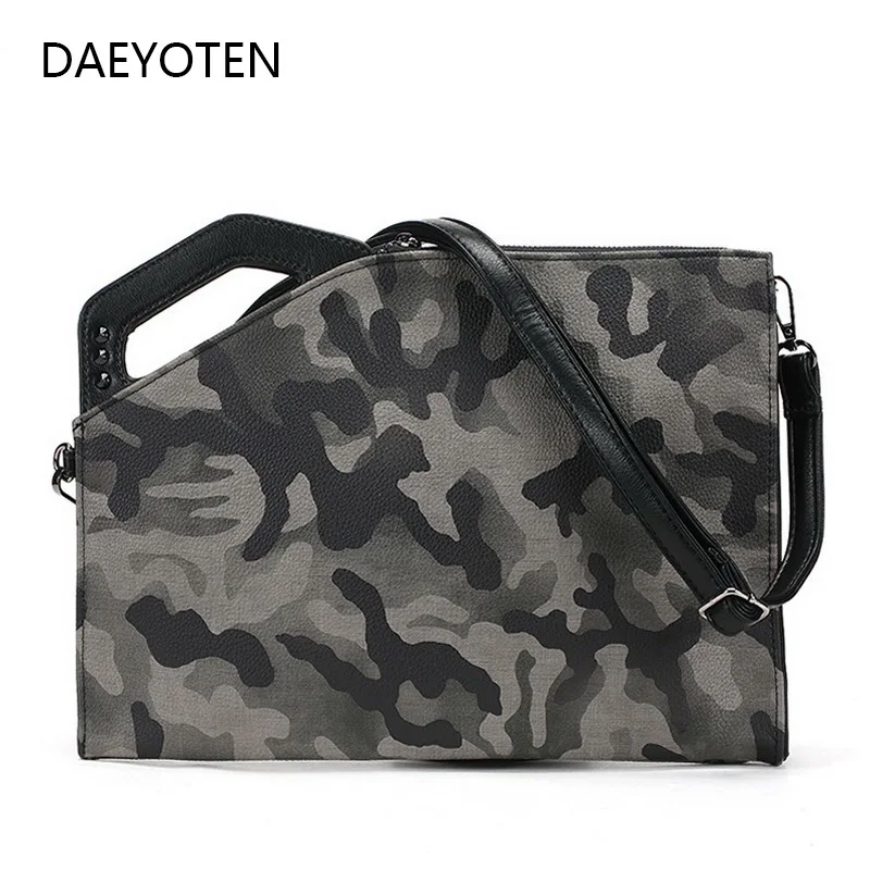 

DAEYOTEN New Camouflage Clutch Bag Women Trendy Handbag Men Street Style Shoulder Bag Designer Evening Clutch Bags Purse ZM0372