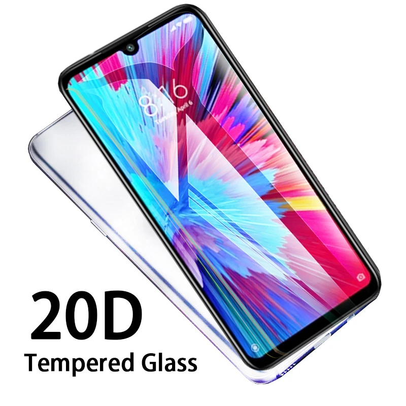 Защитное стекло 20D для Xiaomi Redmi Note 7S 7 Pro 7A Note7 Note7s Redmi7 7pro закаленное защита экрана