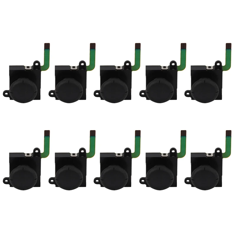 Substituição 3d Analógico Rocker Alegria Vara para Nintendo Switch Controlador ns Gamepad Joycon Jogo Almofada 10 Peças