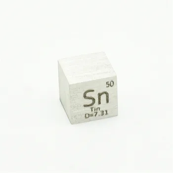 

Tin Sn Element 10mm Density Cube Pure for Metal Collection Hand Made DIY Hobbies Crafts Display 10x10x10 mm