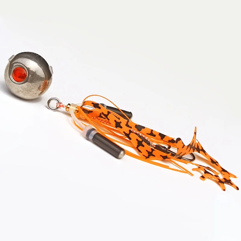 Tungsten 45g 60g 80g 100g 120g 150g 180g Kabura Pesca Slider Snapper/Sea bream Jig head with skirt jigging lure