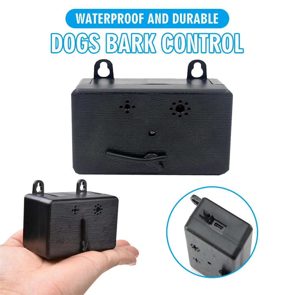 1pc Outdoor Ultrasonic Antibarking Device Waterproof Dog Bark Control