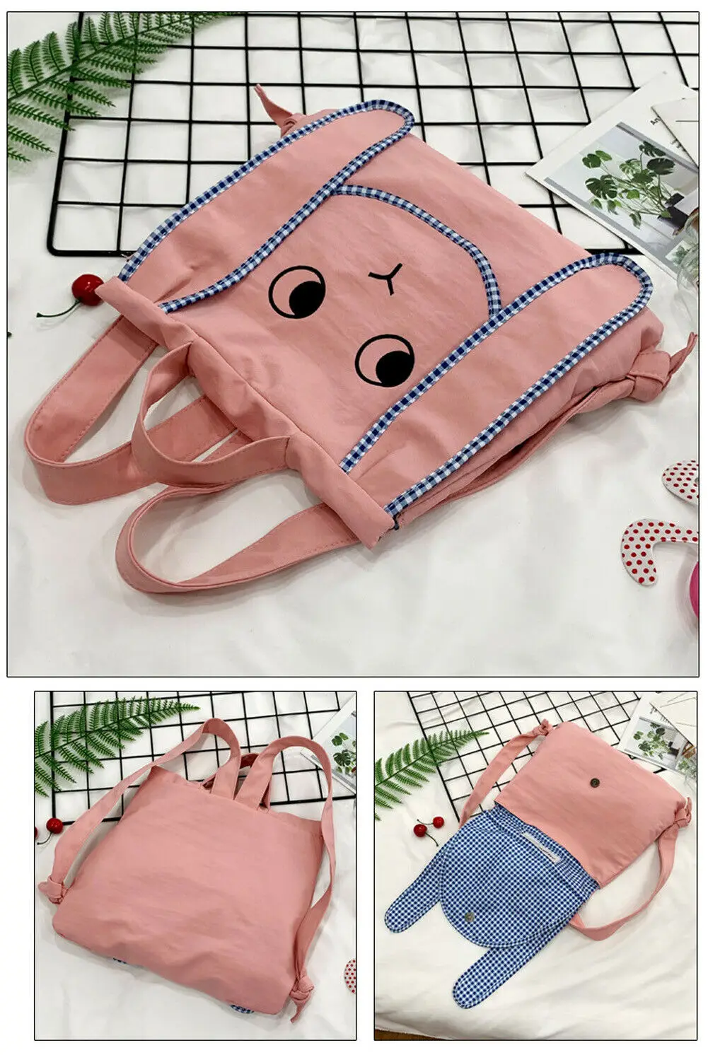 Baby Stuff Backpacks Clothing Toddler Kids Children Cartoon Backpack Schoolbag Long Dog Ears Shoulder Bag Boys Girl Gifts