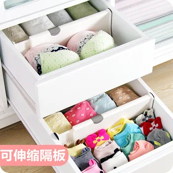 

Drawer Extendable Partition Wardrobe Layered Plastic Baffle Free Combination Cabinet Partition Panel Storage Organizing Partitio