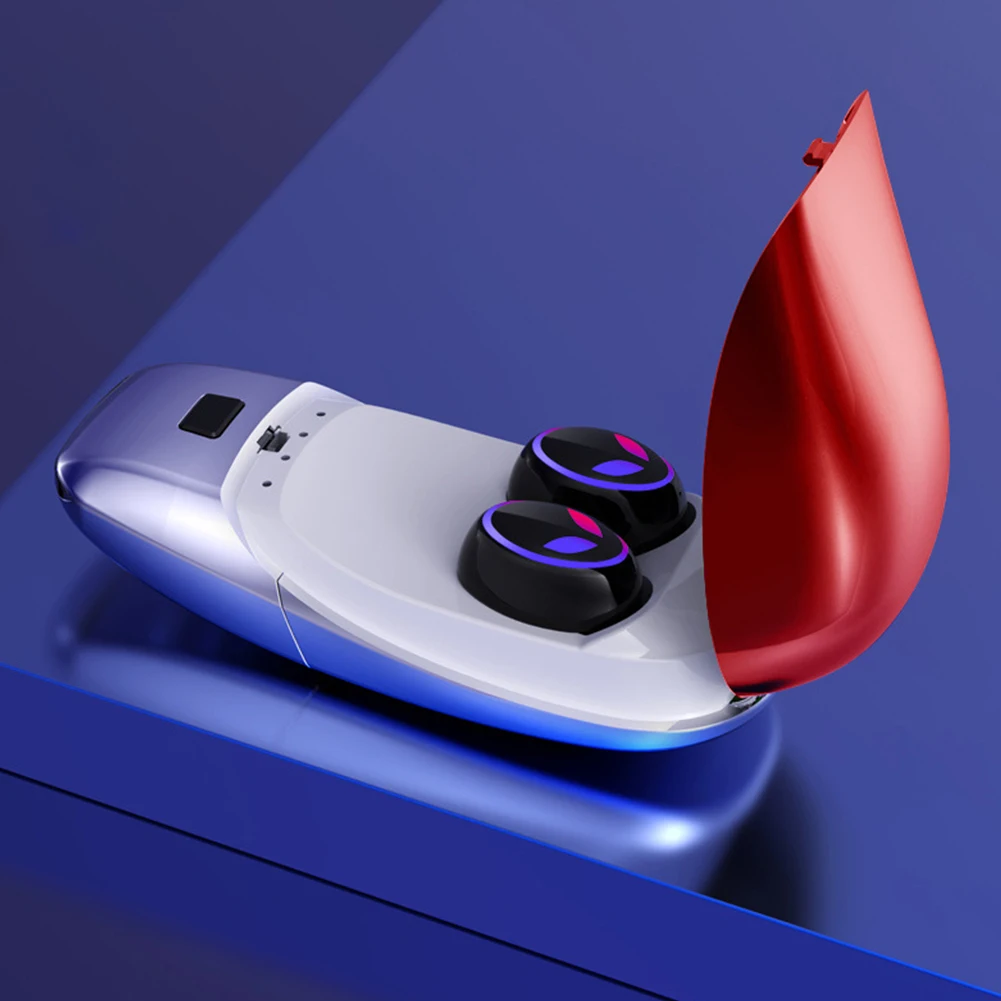E8 шумоподавление в ухо 6D HIFI устойчивое звук Bluetooth 5,0 Handsfree управление стерео беспроводные наушники портативные игровые - Цвет: Warcraft