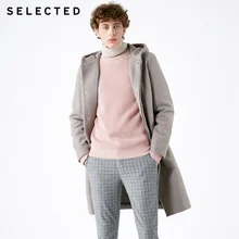 Отборное мужское зимнее шерстяное кашемировое шерстяное пальто среднего стиля S | 418427566