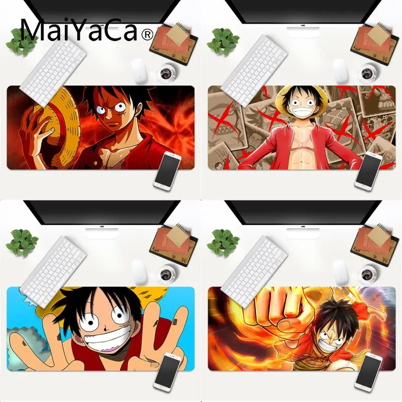

MaiYaCa High Quality Piece Luffy DIY Design Pattern Game mousepad Gaming Mouse Mat xl xxl 800x300mm for world of warcraft