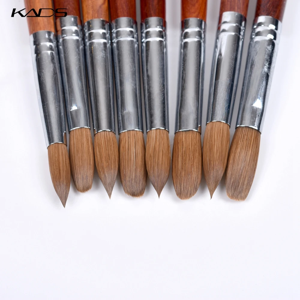 Nail Art Brush Kolinsky Sable Acrylic Nail Brush Red Wood Nail Brush