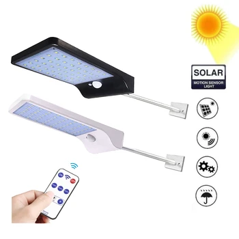 

48 LEDs light PIR Motion Sensor Outdoor Waterproof Solar Powered lamp Waterproof Wall for Garden Yard Path Decoration remote
