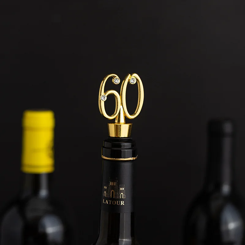 Wine Wedding Favors Bottle Wine Stopper 50th 60th Wedding reception gifts 50th anniversary gifts for guest 10Pcs