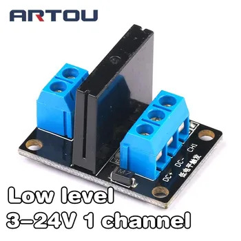 

3-24V 1 Channel Solid State Relay Module Low Level Relay DC-DC PCB SSR AVR DSP for arduino Diy Kit