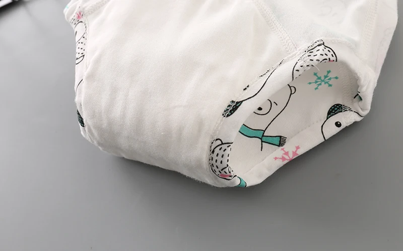 Моющиеся Мультяшные хлопковые детские тренировочные штаны для горшка