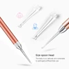 Baby Ear Cleaner Spoon LED Flash Light Ear Wax Curette Picker Visual Children Earpick Eer Wax Dig Remover Nose 2pc siliconespoon 4