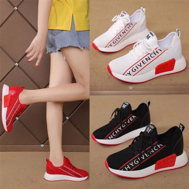 2019 Осенняя женская обувь для бега модные разноцветные женские кроссовки на